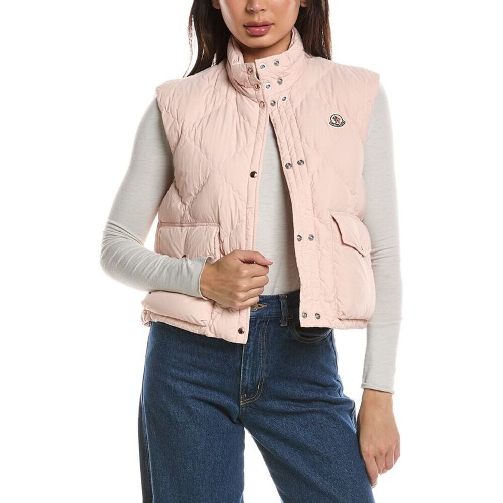 Moncler Womens  Biois Down Vest, Pink
